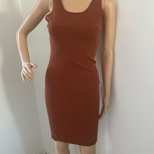 Brown tank dress
